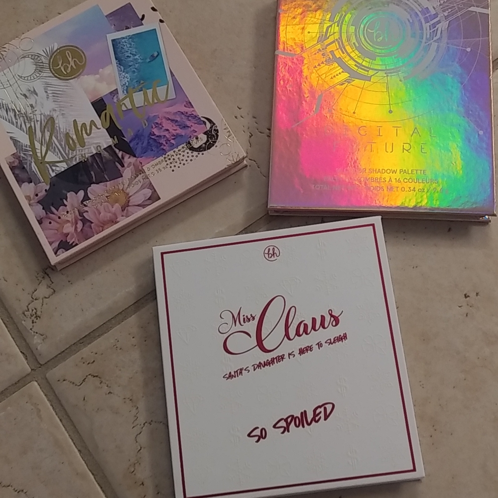 Lot of 3 BH Cosmetics small pan palettes